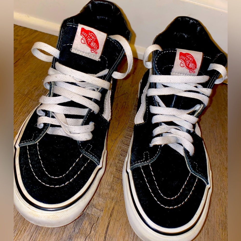 High Top Black & White Vans